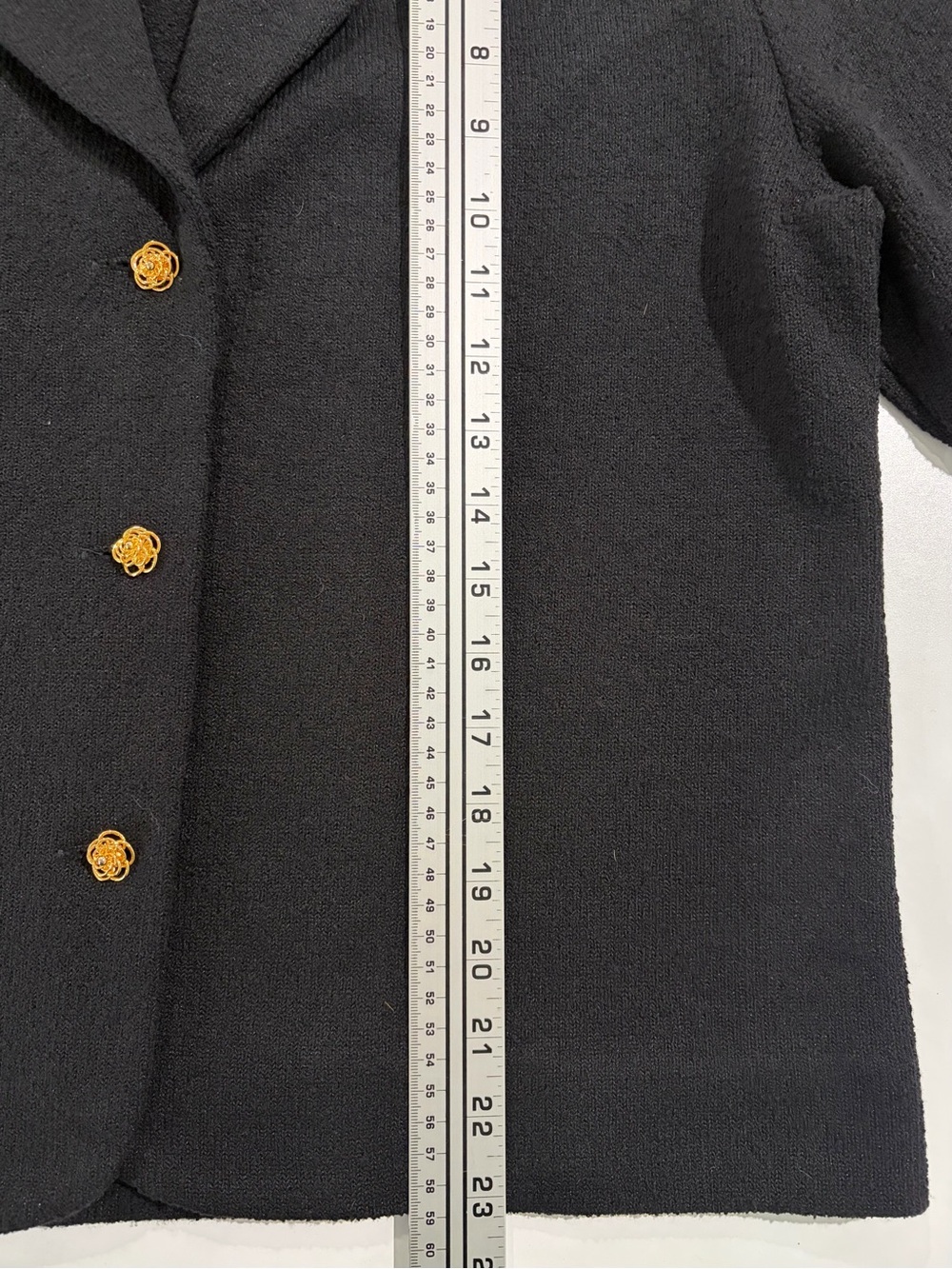 NWT Vintage Castleberry Black Knit Tailored Skirt Set (12) - Picture 8 of 12